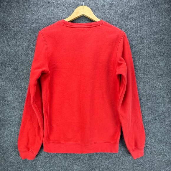 Nike Ohio State Sweatshirt Small Red Pullover Buckeyes Center Swoosh Crew Neck - Picture 4 of 12